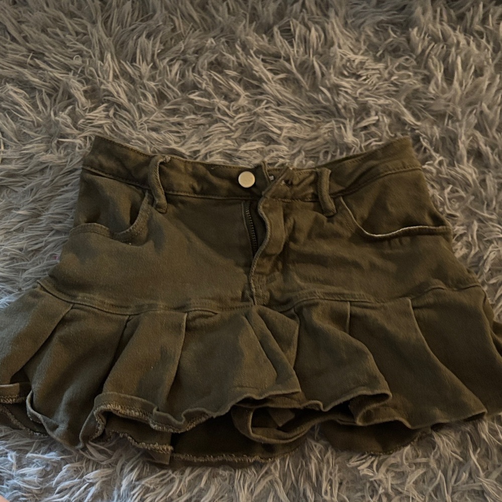 Windsor Olive Mini Skirt